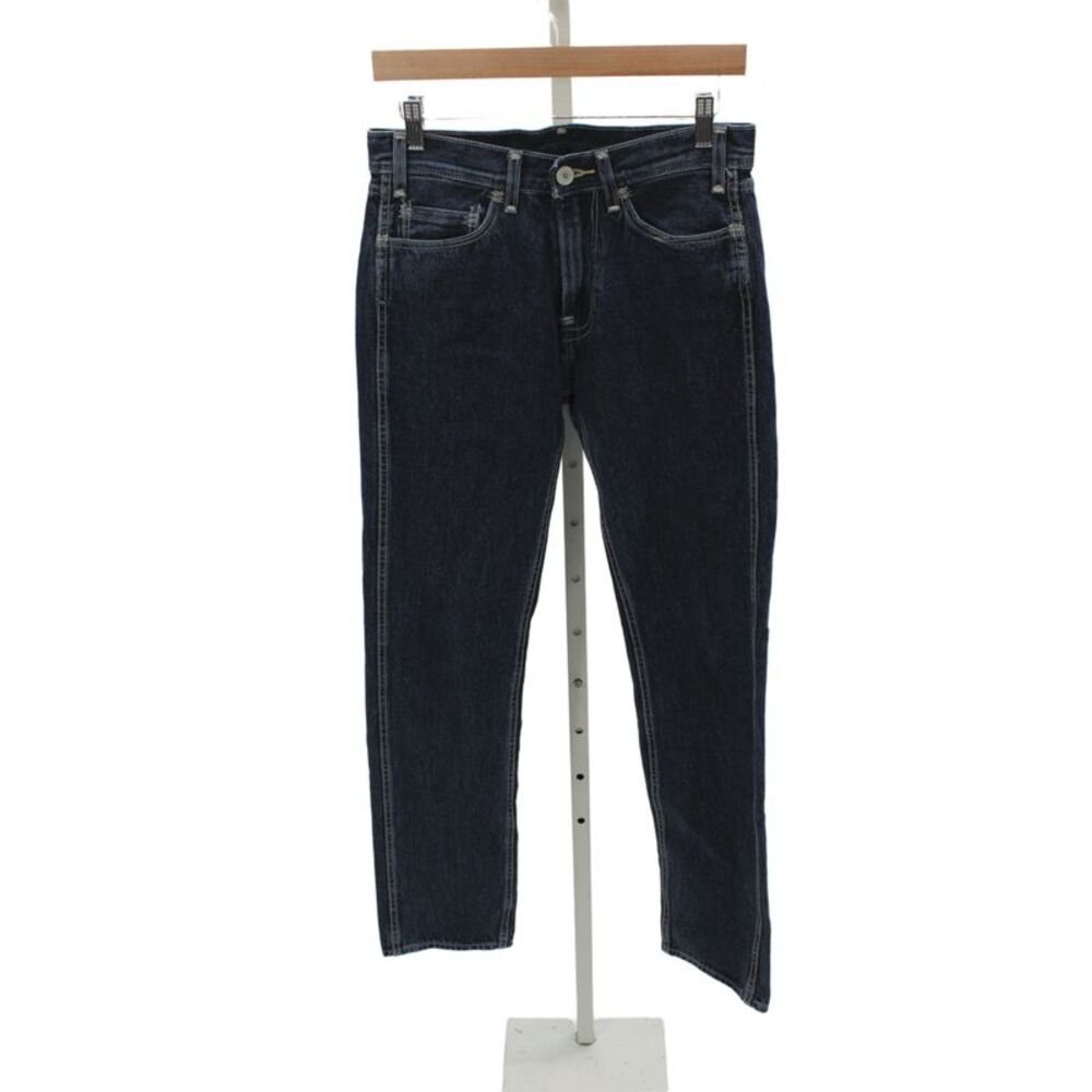 Levis Mens Straight Blue Cotton Mid Rise Jeans Inseam 32 Size 28